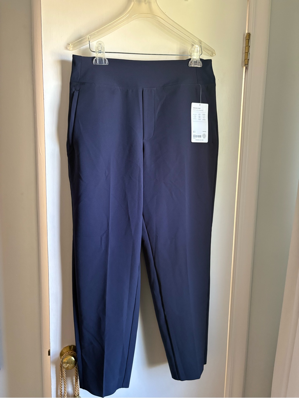 Nwt Athleta Navy Cropped Pants